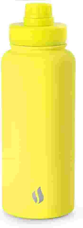 TERMOPRO Squeeze Térmico Mayall 1L Verde Dupla camada Aço Inox com Alça e Tampa Antivazamento Bebidas Quentes e Frias