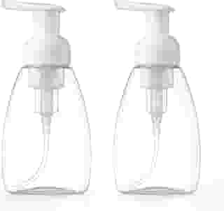 Kit com 2 Dispenser Pump de Sabonete Líquido para Banheiro e Cozinha – Porta Sabonete com Bomba de Espuma Multiuso