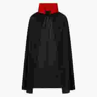 Capa Vampiro Drácula Halloween Unissex com Gola Vermelha Ajustável – Fantasia Infantil Juvenil Adulto para Festa Cosplay Teatro Baile Máscaras Acessório Noturno