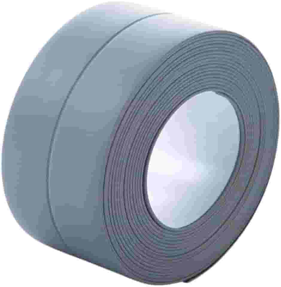 Fita Antiderrapante para Banheiro - Adesivo PVC Multiuso, Vedação Impermeável à Prova D'Água(Cinza)