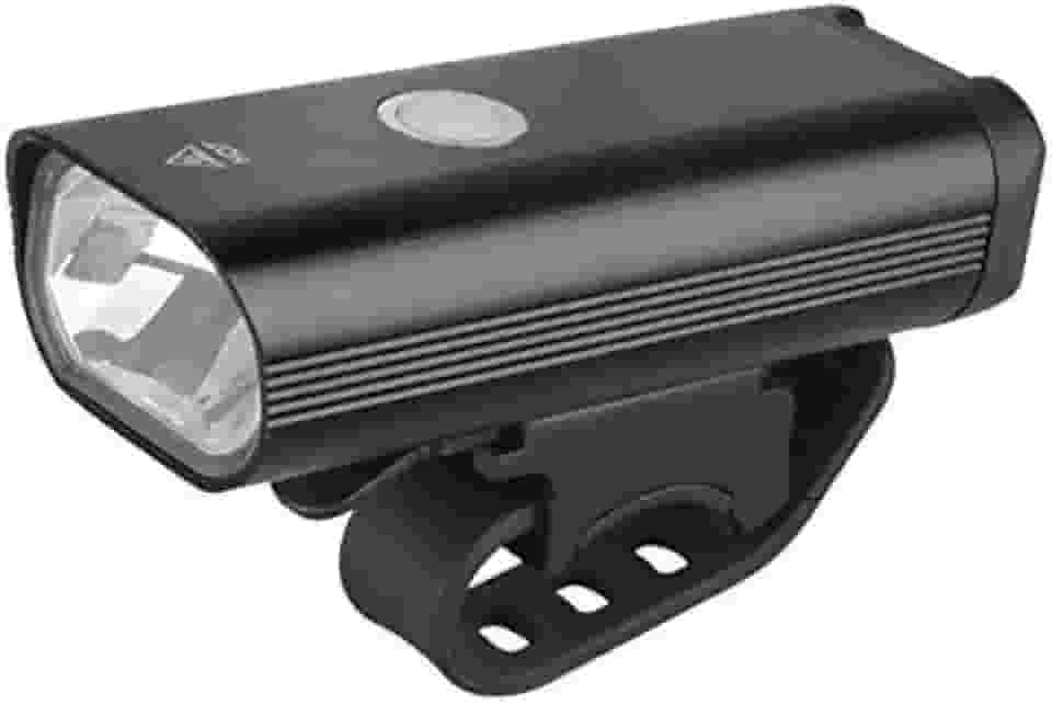 Farol Bike Bicicleta Lanterna Usb Recarregavel Preto em Metal