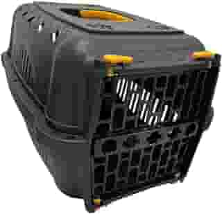 Caixa de Transporte para Cachorros e Gatos N.2 Black Amarelo, Transporte Pet Falcon