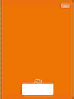 Tilibra - Caderno Brochura Capa Dura Universitário D+ Laranja 48 Folhas