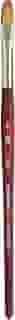 Princeton Velvetouch Artiste, pincel de mídia mista para acrílico, aquarela e óleo, série 3950 Filbert Luxury sintético, tamanho 8