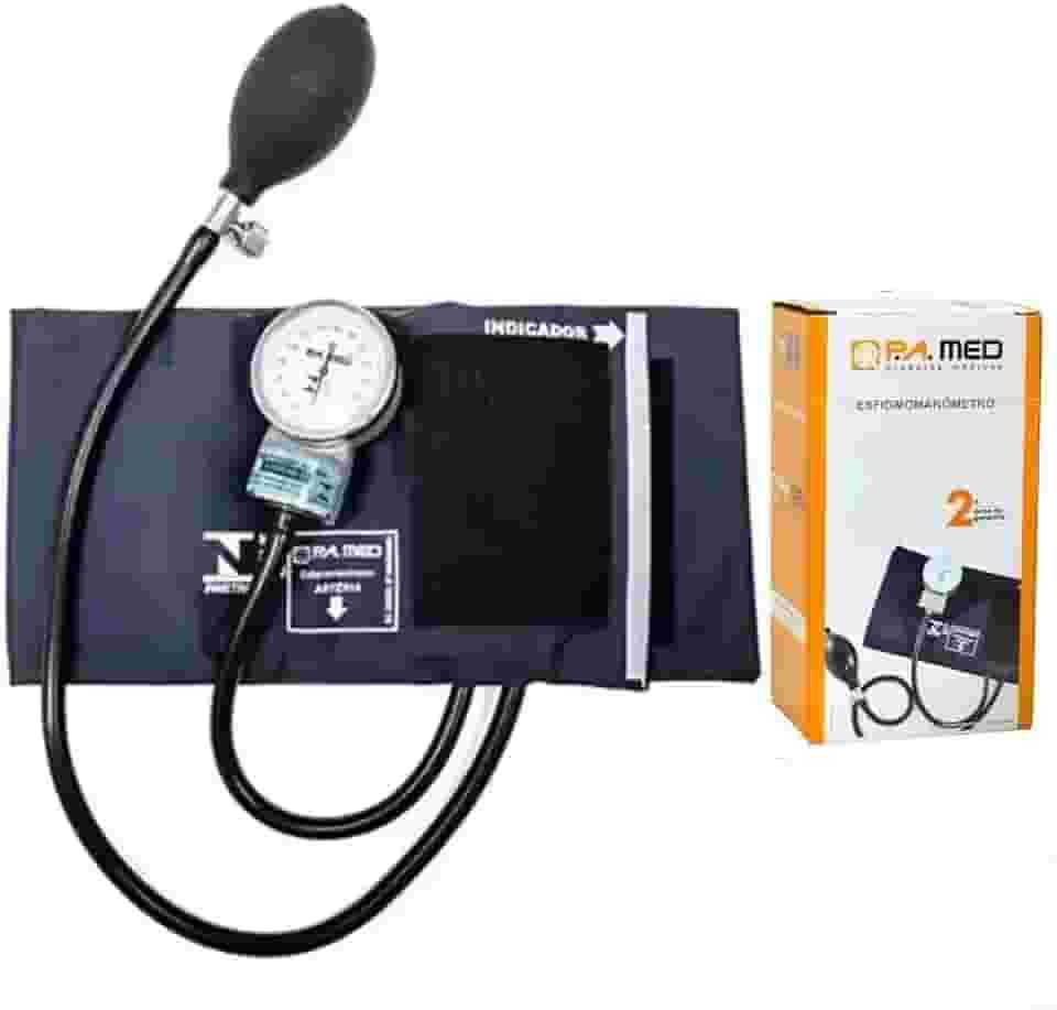 Esfigmomanômetro P A Med Com Selo Do Inmetro E Anvisa (Azul)