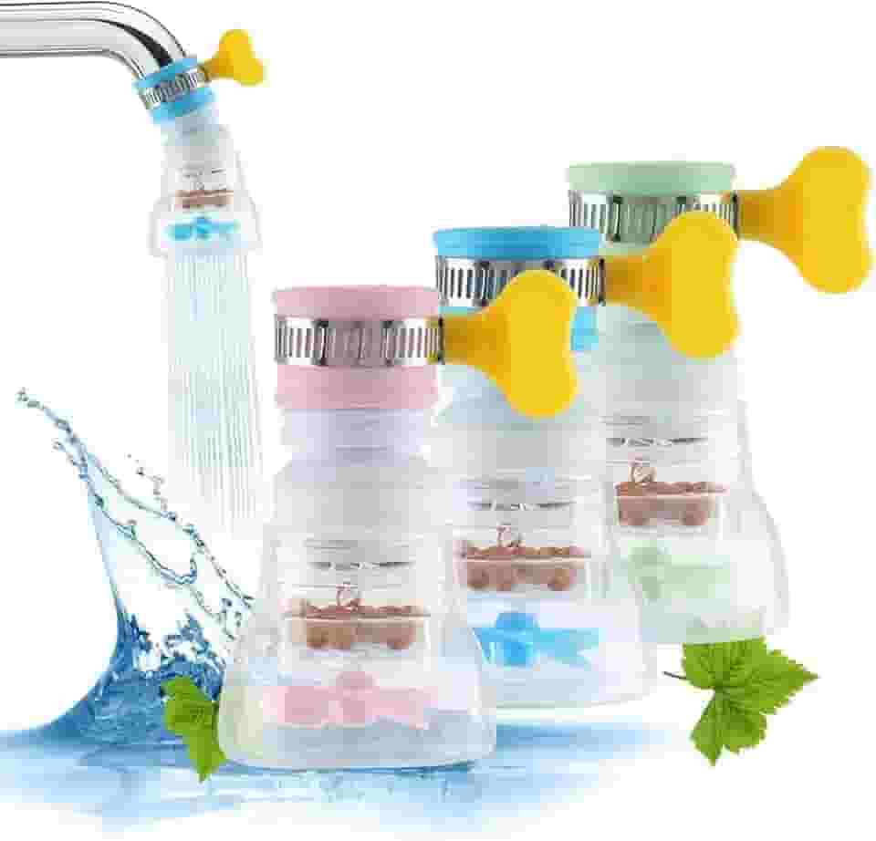2 Bico Para Torneira Arejador (KIT COM 02 PEÇAS) Chuveirinho Universal Antirrespingo para Pia de Cozinha ou Banheiro, Prolongador com filtro, Flexível com Giro 360° - Cores Variadas