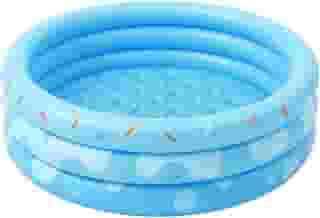 Piscina Infantil Inflável Gigante Donuts Azul 220L Boia Crianças Diversão (Azul)