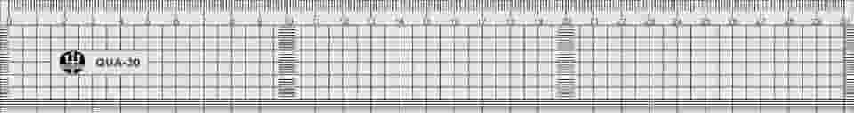 Régua para Modelagem e Patchwork, em PVC 1 mm – Trident, QUA-30, Transparente 30, 5 x 4, 5 cm