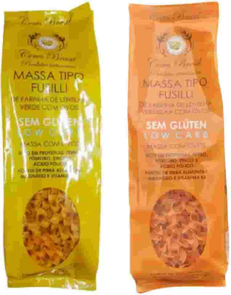 Kit 2 Fusilli Lentilha Ceres: Lentilha Vermelha, Verde