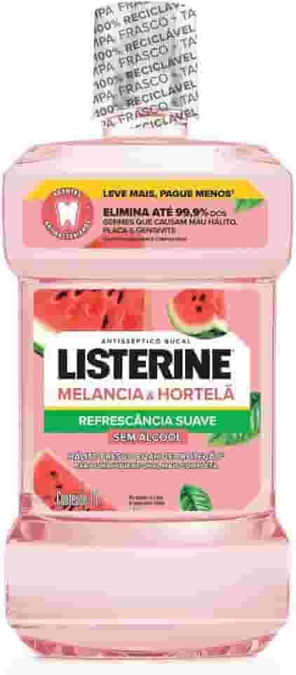 Listerine Enxaguante Bucal Melancia & Hortelã Sem Álcool, 1L