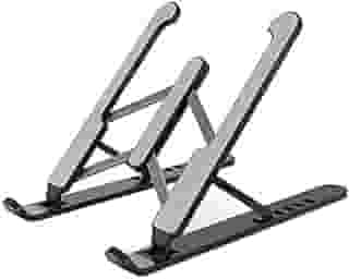 Suporte para Notebook ou Tablet Ajustável, Base Ergonômica para Mesa, Dobrável, Home Office