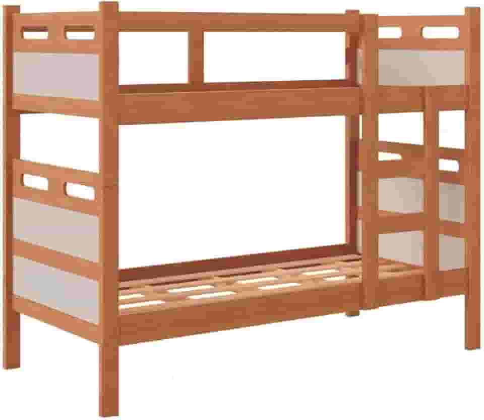 Beliche Vira Duas Camas Solteiro Jaspe MDF Cor:Nature/OFF