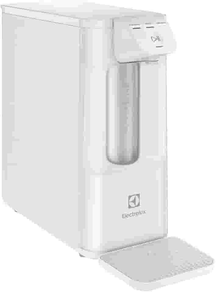 Electrolux Purificador de Água Gelada Fria e Natural Elétrico Compacto Eletronico placa Filtro refil 6 meses ou 3000l Painel Touch Bivolt branco PE12B