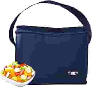 Bolsa Térmica Masculina Pequena para Marmita Azul Marinho