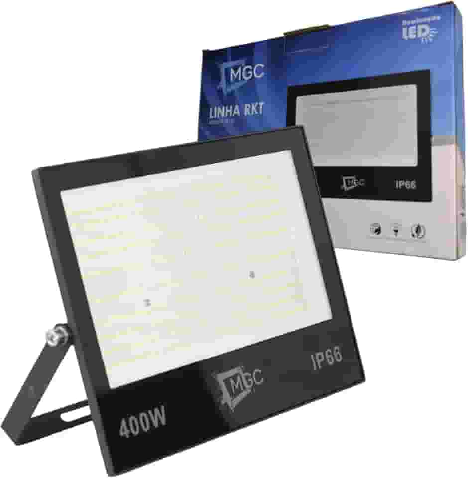 Refletor Led 400w 6500k Holofote Luz Fria Prova D'água Ip66