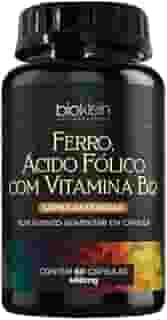BioKlein Ferro + Ácido Fólico + Vitamina B12 400Mg (60 Caps)
