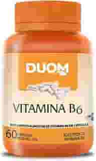 VITAMINA B6 ALTO TEOR PIRIDOXINA APENAS 1 AO DIA 60CAPS DUOM