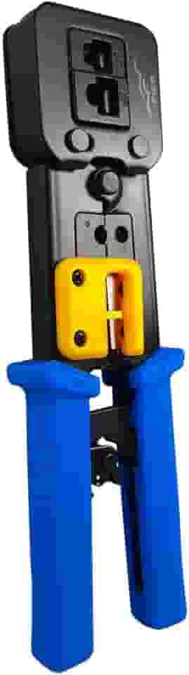 Alicate de crimpar Multi função FER0069 corta fio para conectores de passagem EZ Crimp RJ45 RJ12 RJ11