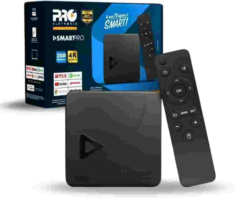 Smart Box Tv Proeletronic PROSB-3000 3 Geração Preto Transforma Qualquer Tv Em Smart