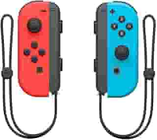 Nintendo, Controle Nintendo Switch, Joy-Con, Esquerdo e Direito, Versátil, Azul Neon e Vermelho Neon