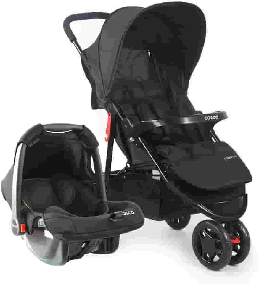 Cosco Kids, Travel System Toffy, Preto Absoluto