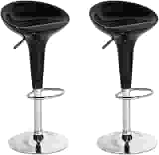 Kit 02 Banqueta Duoffice Tulipa Bancada Giratória Alta Du72