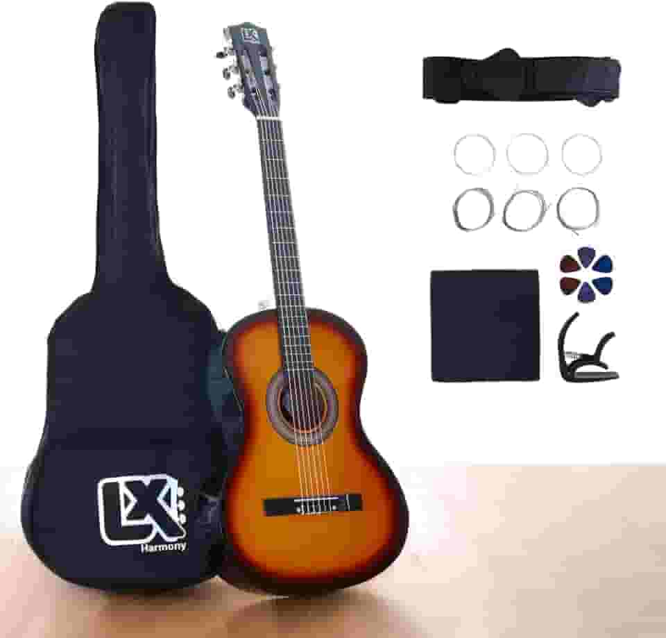 Violão Clássico Acústico 38” para Iniciantes - Kit Completo