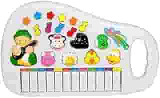 Pianinho Teclado Musical Infantil Educativo Fazendinha com Sons de Animais e Luzes Interativas