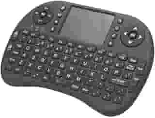 Mini Teclado Sem Fio 2.4G com LED RGB 3 Cores – Teclado Wireless Portátil QWERTY para PC, Smart TV, Android, TV Box e Jogos