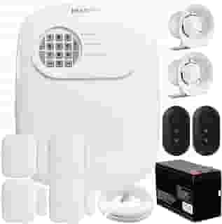 Kit Central de Alarme Anm 24 Net Intelbras + 4 Sensores Xas 4010 Smart + Bateria + Sirene + Cabo
