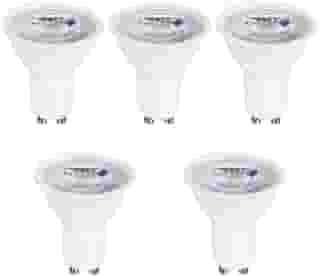 Kit 5 Lâmpadas Led Dicróica Mr16 Gu10 2700k 4,8w Bivolt