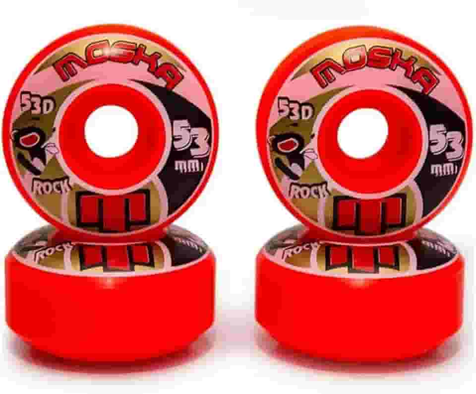 Roda Moska Skate Rock 53mm Laranja Dureza 53D