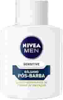 NIVEA MEN Bálsamo Pós-Barba Sensitive - Para peles sensíveis, alivia a irritação causada pelo barbear, com extrato de camomila e vitamina E, textura que suaviza a pele, sem álcool - 100ml