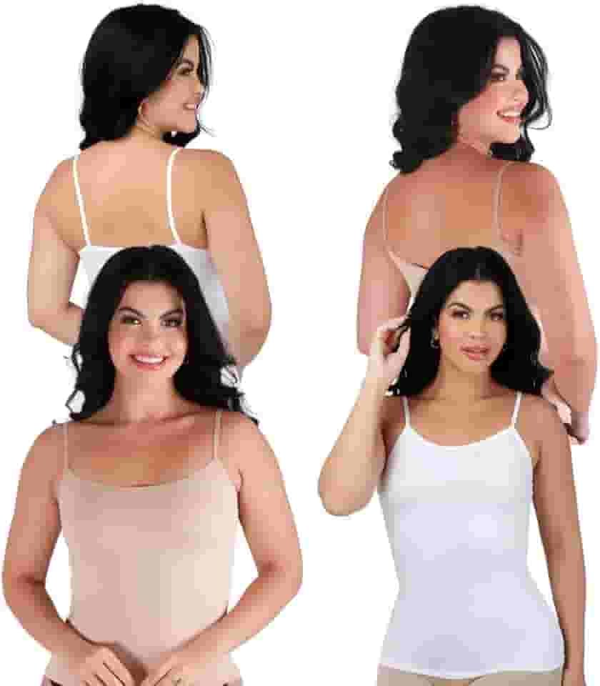 Kit 4 Camiseta Feminina Segunda Pele Conforto Alça Fina Camisete Casual Não Marca Regata