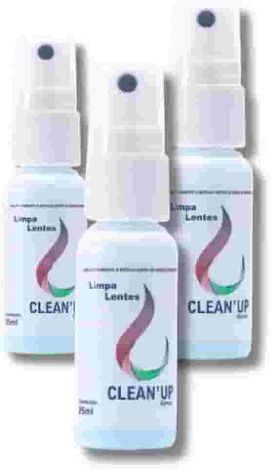 Kit 3 Limpa Lentes Telas clean Up 25 ml Oculos TVs Notebook Não mancha