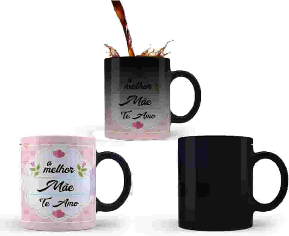 Caneca Mágica Presente para Dia das Mães Frase: A Melhor Mãe Te Amo