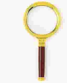 Lupa de Mão Luxo com Lente de Aumento 10x Zoom, 70mm, Ideal para Leitura, Escritório, Estudo Escolar, Profissionais, Detalhes Técnicos e Alta Precisão para Eletrônica