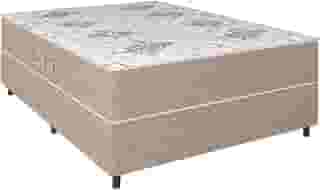Cama Box Casal Conjugada Ortopédico Alpha Espuma 138x188x52cm Bege/Branco Hellen