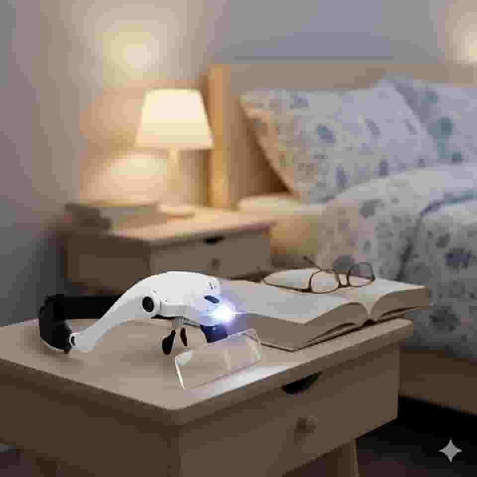 Óculos Lupa Profissional de Cabeça – Aumento para Estética, Eletrônica e Leitura