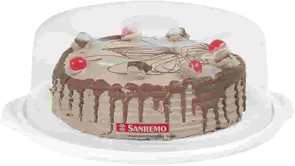Sanremo - Porta Bolo Plástico Redondo de 35,5cm, Linha Casar