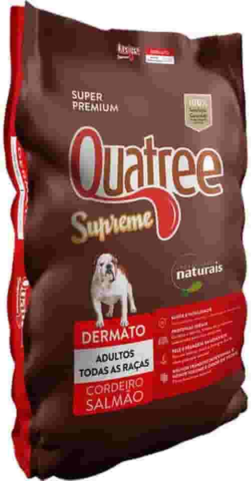 Quatree Supreme Dermato Cordeiro e Salmão Cães Adultos 15kg