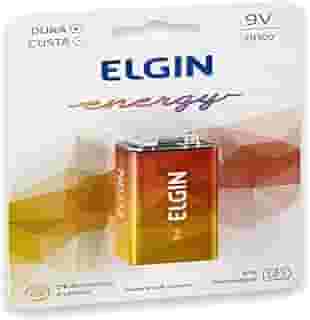 Bateria 9V, Elgin, Zinco