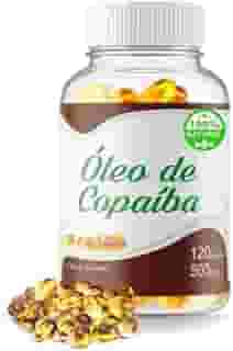Óleo de Copaíba 100% Puro Natural 500mg 120 Cápsulas