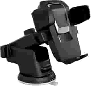Suporte Veicular Universal para Celular GPS Trava Automática Giratório 360° Ventosa que Gruda Painel de Carro Anti-Queda Fixação Waze Uber Táxi Motorista Particular Viagens Trajeto