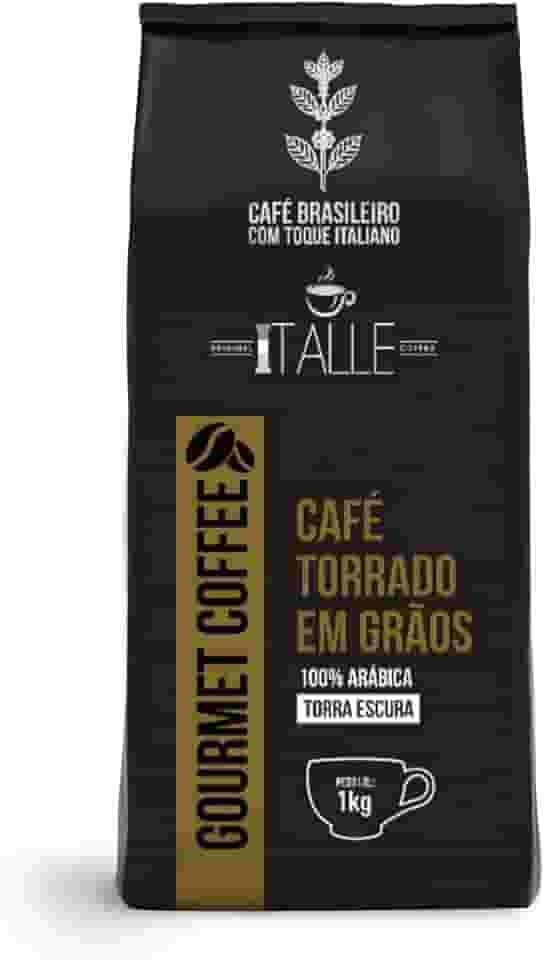 Café Torrado Arábica Em Grãos Café Italle 1kg Gourmet