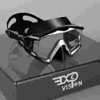 EXP VISION Máscara de mergulho para adultos Pano 3 com visão panorâmica, lentes de vidro temperado, máscara de mergulho, óculos de natação premium com cobertura de nariz para snorkeling, natação e natação