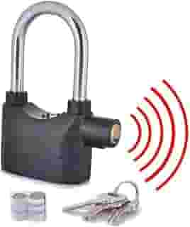 Cadeado Anti-Furto com Alarme – Segurança Inteligente, Moto, Bicicleta, Portão, Armario, Resistência Reforçada e Alarme Sonoro - YASDA