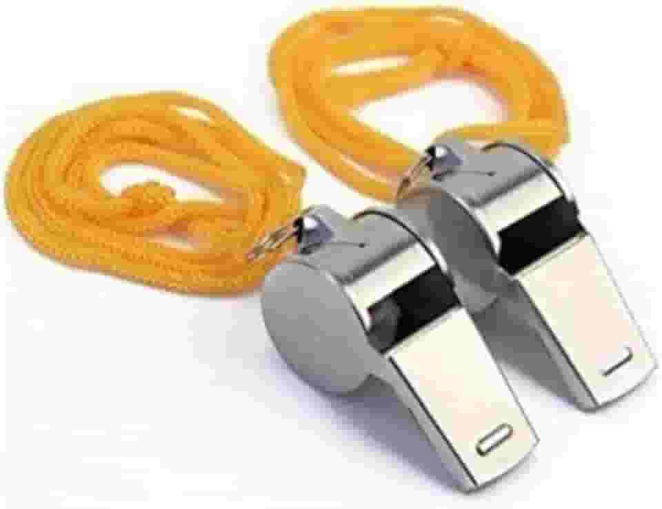 Kit com 2 Apitos de Árbitro Profissional – Ideal para Esportes, Treinamentos, Jogos e Competições