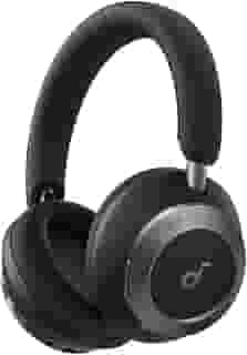 soundcore Space One Pro da Anker, Fones com Cancelamento Adaptativo de Ruído Ativo, 6 Mics, Design Super Dobrável, 60h de Áudio Sem Perdas, Carregamento Ultra-Rápido, Áudio Sem Fio Hi-Res, Confortável