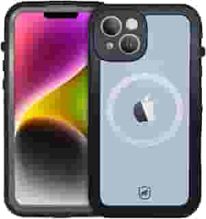 Gshield Capa Case Capinha 360° à Prova d'água Compatível com Magsafe, Nautical (Transparente, iPhone 14)